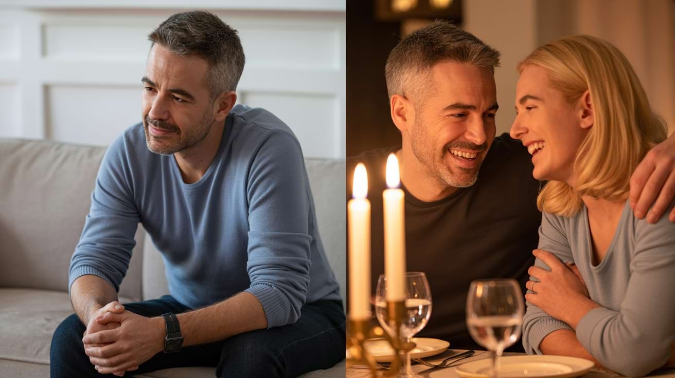 P Shot before and after