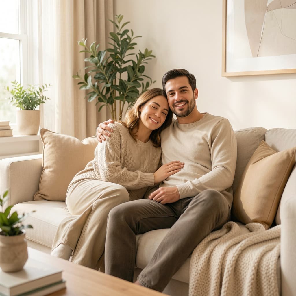 Couple experiencing improved relationship quality following successful ED treatment in London
