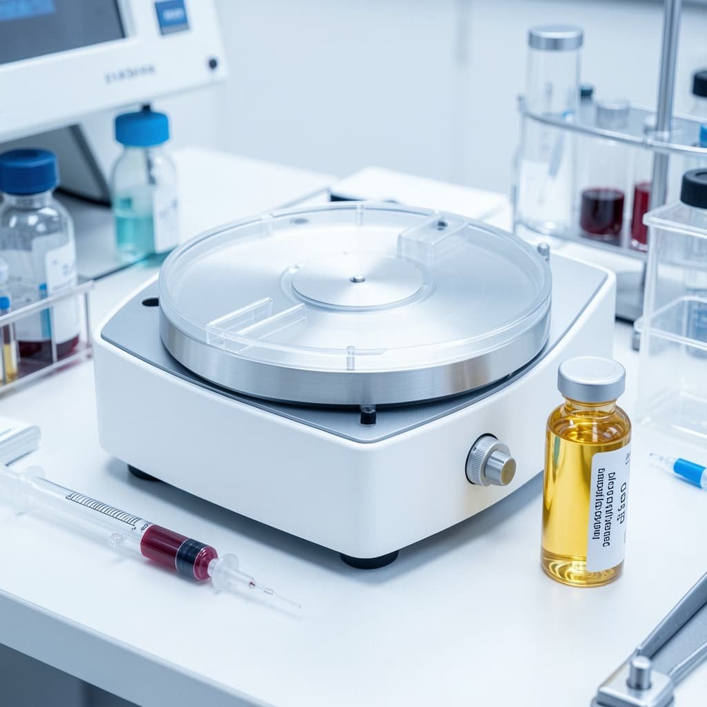 Centrifuge machine producing platelet-rich plasma PRP for P-Shot erectile dysfunction treatment