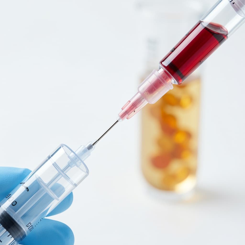 Platelet-rich plasma PRP preparation process for penile injection therapy