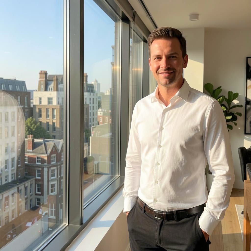 Confident man experiencing improved wellbeing and sexual health after P-Shot treatment