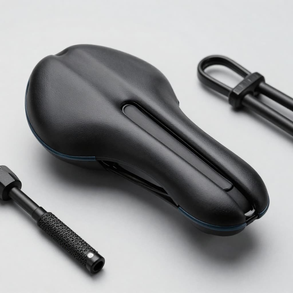 Cutout cycling saddle designed to reduce pressure linked to cycling erectile dysfunction