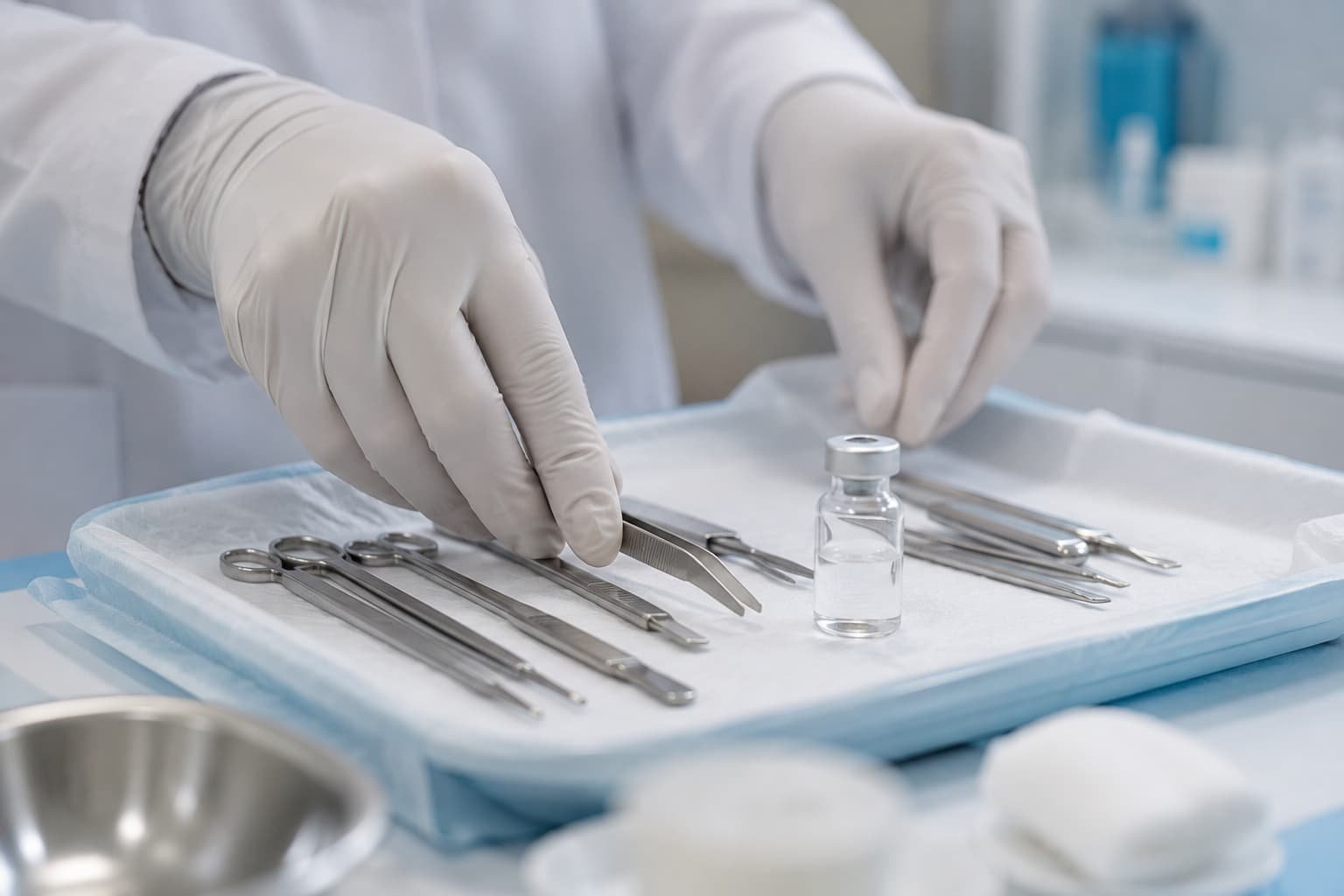 Sterile equipment used during a P-Shot Booster session