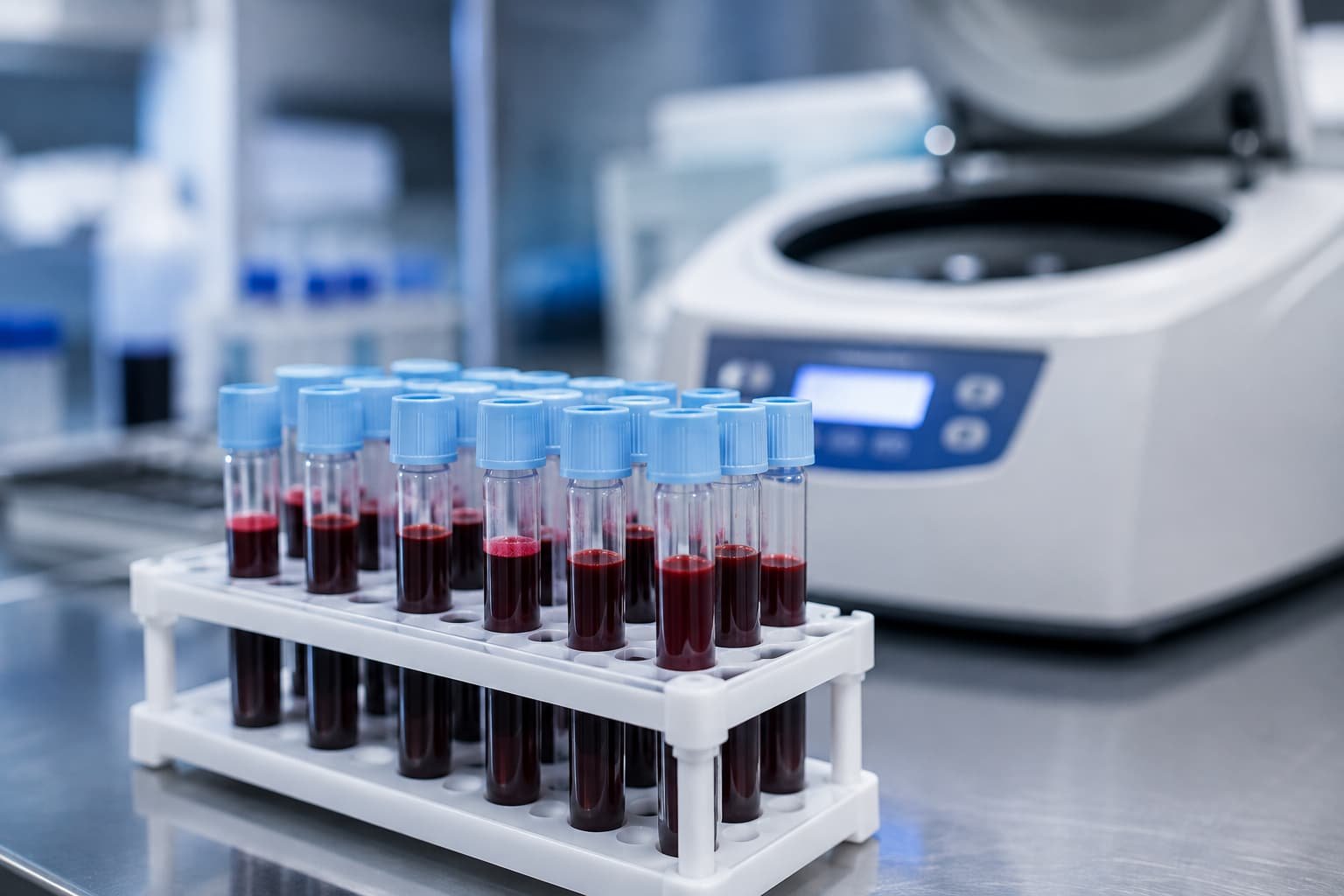 Blood sample testing used to screen candidates for P shot treatment