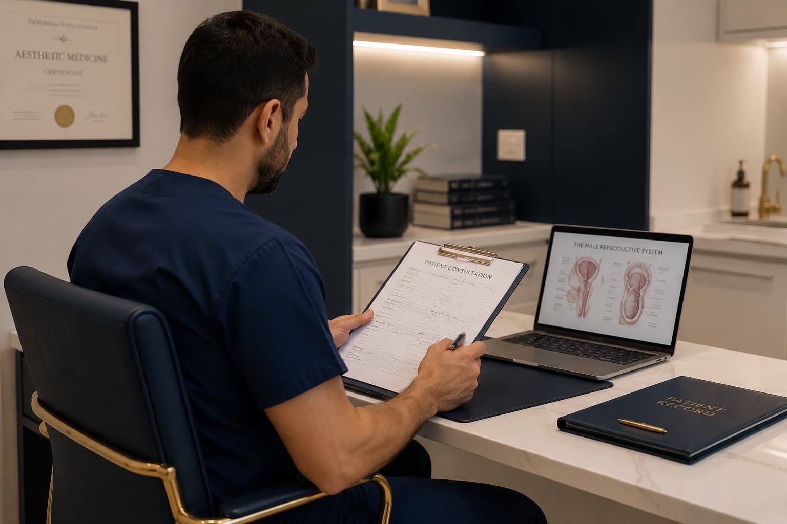 Clinical consultation before a repeat P Shot treatment session