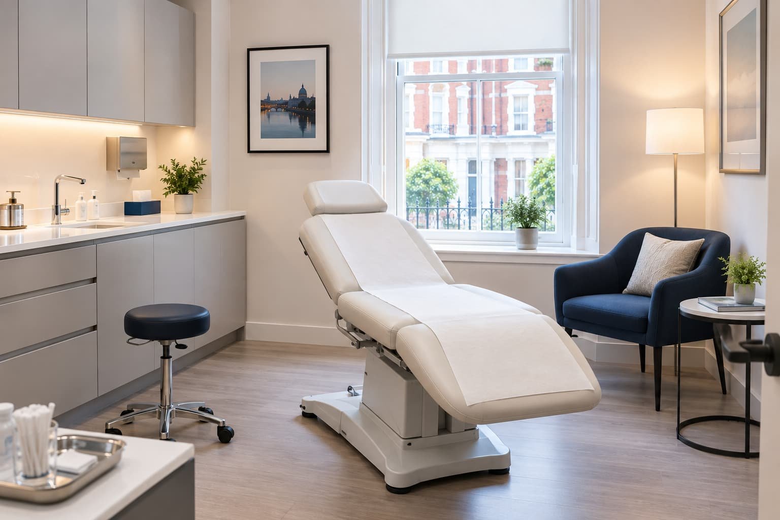 Private, CQC-regulated clinic room where P-Shot treatments take place