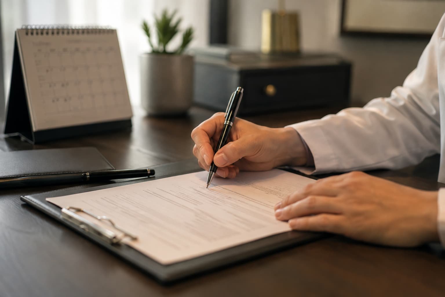 Clinician reviewing a personalised P shot treatment plan